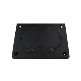 828PR-BLK WIREMOLD Nonmetallic Duplex Cover Plate