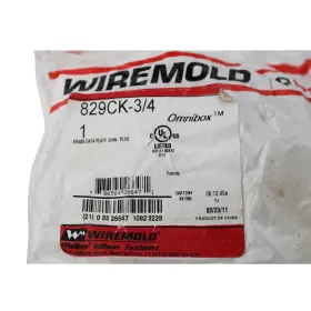 829CK-3-4 WIREMOLD Walker Data Plate Plug Communications #3