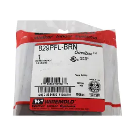 829PFL-BRN WIREMOLD Walker Communication Cover Plate Lid #3