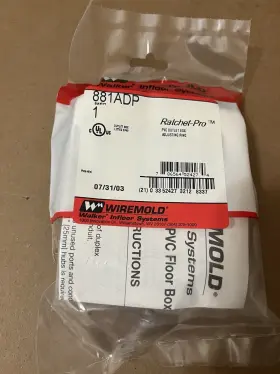 881ADP WIREMOLD Leveling Ring Ratchet Pro