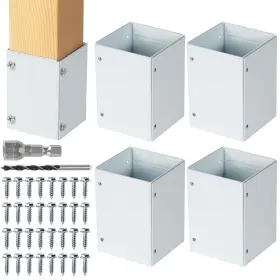 Wapp-wp WOCEPU Steel Post Protector Protects Wooden