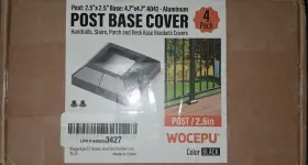 AD42 WOCEPU Deck Post Base Covers Rustproof Split Design