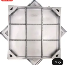 BXGJG60 WOHNZA Steel Manhole Cover Frame Square Septic Tank