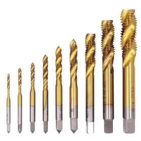 80042GY0466 WOLFRIDE Titanium Spiral Flute Tap Set