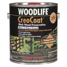 Wolman 726084114616 0.88 Gallon Creocoat Black Water-based Exterior Wood Sealer Preservative 4-pack