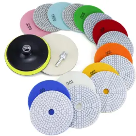 SWS-5811-5DDP WORKEASE Diamond Polishing Pads Hook Loop
