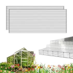 Xisoco A3/122 61 0.6 3 Pcs 4ft X 2ft 0.24ftft Polycarbonate Greenhouse Panels Double Layer Polycarb