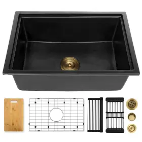 CS76457 YAQUN Undermount Kitchen Sink Granite Quartz