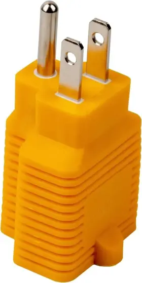 EVM003-YELLOW YEEWENMO Ac Plug Blade Adapter Nema Amp #3