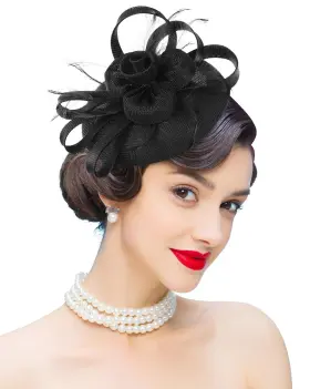 726972093184 Z-X Wedding Fascinator Church Derby Hat Sinamay