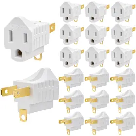 ZE-3TO2PRONGADAPTER-20PC ZEAYEA Pack Prong Adapter Polarized