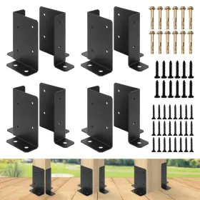 VLRT071-BK08 ZOBGOWE Ateus Post Base Bracket Wood Fence