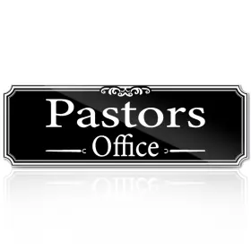 ZL-1014 ZONLEEAPEX Pastors Office Sign Adhesive Door Wall