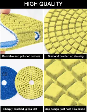 ZOUNI-369 ZOUNI Diamond Polishing Pads Granite Stone Polish #3