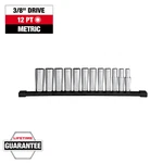 Milwaukee 48-22-9521 Tool 12pc 3/8 Inch Drive 12-point Deep Well Metri. Fixed Price $81.07.