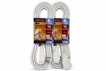 2 Pack Powtech 6 Ft Heavy Duty Ac Extension Cord 14 Gauge Ul Listed White. Fixed Price $21.59.