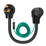 Welluck 1.5 Ft 4 Prong To 3 Dryer Adapter, 30 Amp Outlet Plug Pow.... Fixed Price $37.94.
