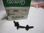 Auveco 11792 #10 X 1 Phil Oval #8 Hd Ab Tapping Sems - Black Qty 50. Fixed Price $20.00.