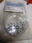 Nord-lock Wedge Lock Washer, Fits Bolt Size 1/4" Steel, Zinc Flake Finish Qty 20. Fixed Price $25.00.