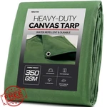 Meruyoo 16x20 Canvas Tarp, Olive Drab, Heavy Duty Grommets. Fixed Price $170.19.