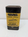 Vintage Dixon Microfyne Lubricating Flake Graphite 1/2 Pound Advertising Tin Can. Fixed Price $22.45.
