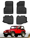 Floor Mats Cargo Liner For Jeep Wrangler Tj 1997-2006 All Weather Protector H.... Fixed Price $119.74.