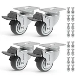 3 Inch Dual Locking Heavy Duty Caster Wheels Set Of 4, For Carts Lockable Rub.... Fixed Price $85.64.