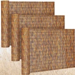 Barydat 3 Pcs 4 X 16.4 Ft Reed Fence Roll, 85% Shade Bamboo Privacy Screen, N.... Fixed Price $175.00.
