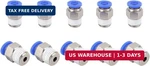 Sns 1/4"tube Od X 1/4 Npt Male Straight Nickel Plated Brass Push To Connect Pneu. Fixed Price $27.18.