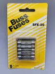5 Pack Cooper Buss Bp/sfe-20 Sfe 20 Amp Fast Acting Glass Tube Fuses Bussman. Fixed Price $7.95.