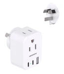 Hanycony Us To Australia New Zealand Power 1.4 X 1.65 2.36 Inches, White. Fixed Price $17.19.