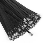 Black Metal Zip Ties Heavy Duty, Worktool Stainless Steel Cable 15.8" Lo.... Fixed Price $14.25.