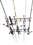 Fishing Rod Rack Overhead Mount Organizer Storage Alloy Steel 12-rod Rackem. Fixed Price $36.87.