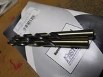 25/64" Hi-molybdenum Steel 135 Split Pt Black & Gold Finish Jobber Drill Qty 2. Fixed Price $15.00.