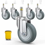 Holkie Stem Caster Wheels 3 Inch Casters Set Of 5, 7/16-inch Diameter Sw.... Fixed Price $30.34.
