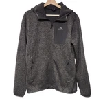Men's Pioneer Club Fleece Jacket Hoodie Full Zip Lightweight Windproof Gray Sz M. Fixed Price $17.10.