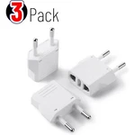 European Plug Adapter 3 Pack Us To Eu Power Converter Type C Travel Wall Outlet. Fixed Price $9.79.