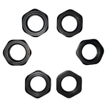 1/2" X28 Jam Nut 1/2-28 Thread Black Steel Lock Package Of 6. Fixed Price $17.95.