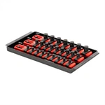 Avery 8550 Ernst Mfg. 3 Rail Universal Twist Lock Socket Tray 8" Red, 25. Fixed Price $34.77.