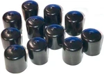 (pack Of 10) Caplugs 7/16" To 1/2" Round Black Vinyl Flexible End Cap Bolt Screw. Fixed Price $14.95.