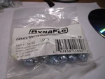 Dynaflo 1/8"-27 Straight Steel Zinc Grease Fitting With Ball Check Qty 25. Fixed Price $15.00.