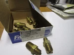 1/4" X 1/8"mpt Brass Hex Nipple Qty 9. Fixed Price $17.00.