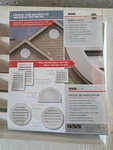 Gable Vent 12in X Novik, White Wood Grain Texture New!. Fixed Price $8.00.