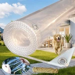 6'x8.2' Clear Tarps Heavy Duty Waterproof 14mil Thicken Transparent Waterproo.... Fixed Price $71.32.