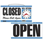 Headline Sign 9395 Double-sided Open/closed/will Return With Clock Hands, 6. Fixed Price $6.79.