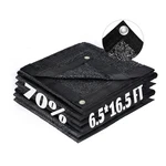 Love Story 6.5x16.5ft 70% Black Shade Cloth Sun Net With Grommets Sunblock. Fixed Price $38.61.