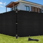 Uirway Privacy Screen Fence 4ft X 50ft Black, Heavy Duty 170gsm 90% Blockage .... Fixed Price $49.08.