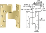 Rixson M19rhpb Polished Brass Right Hand 3/4" Offset Intermediate Pivot. Fixed Price $411.64.