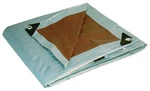 20x20 Multi-purpose Silver/brown Heavy Duty Dry Top Poly Tarp (20'x20'). Fixed Price $81.24.