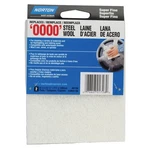 Norton 01726 Steel Wool, 4-3/8 In L, 5-1/2 W, #0000 Grit, Super Fine, White. Fixed Price $13.45.